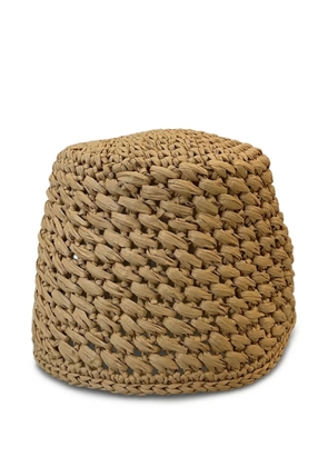 Loro Piana Jasmine woven straw hat - Neutrals