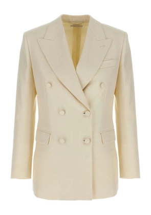 Brioni Flavia double-breasted peak-lapel blazer - Neutrals