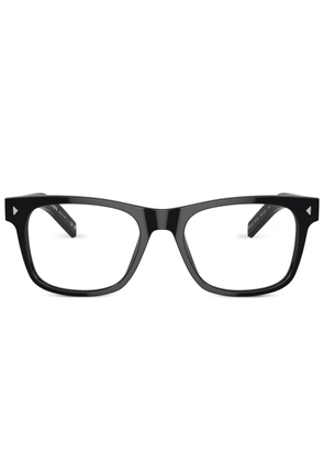 Prada Eyewear rivet-detail square-frame glasses - Black