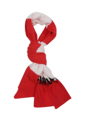Fiorucci striped-pattern scarf - Red