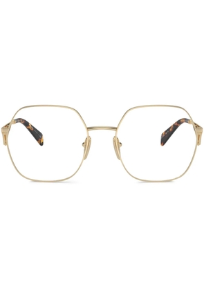 Prada Eyewear round-frame glasses - Gold