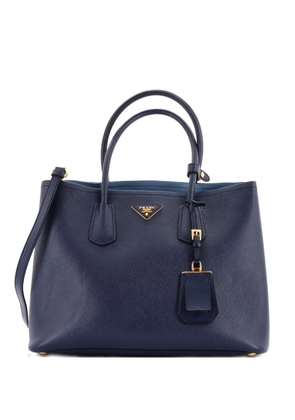 Prada Pre-Owned Cuir Double Saffiano Leather Medium tote bag - Blue