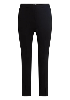 Karl Lagerfeld logo-stripe trousers - Black