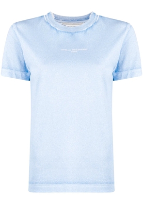 Stella McCartney cotton logo t-shirt - Blue