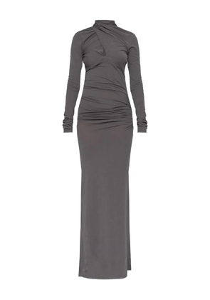 ENTIRE STUDIOS draped long-sleeve maxi dress - Grey