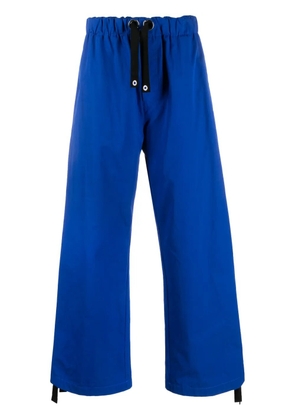 Versace wide-leg cotton track pants - Blue