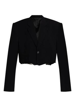 Balenciaga single-breasted notched lapels blazer - Black