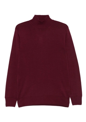 Canali high-neck wool sweater - Red