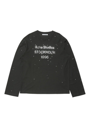 Acne Studios logo long-sleeve T-shirt - Black