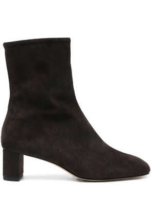 Aeyde block-heel suede boots - Brown