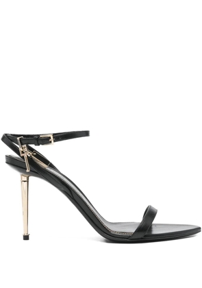 TOM FORD 105 padlock-detail leather sandals - Black