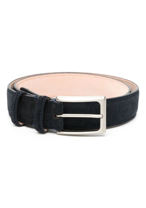 N.Peal buckled suede belt - Blue
