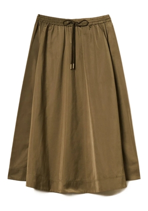 TWINSET drawstring-waist midi skirt - Green