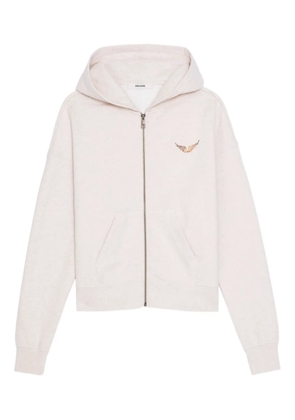 Zadig&Voltaire zip-front hoodie - Neutrals