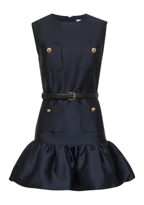 Self-Portrait taffeta sleeveless dress - Blue