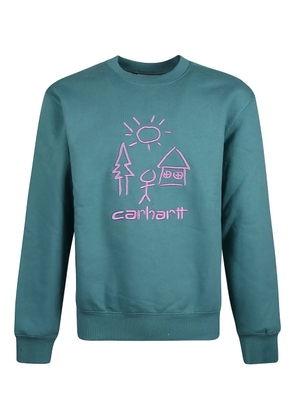 Carhartt WIP embroidered crew-neck sweatshirt - Blue