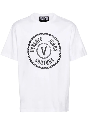 Versace Jeans Couture logo-print cotton T-shirt - White