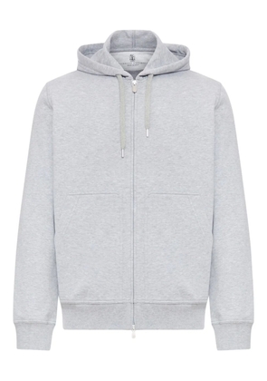 Brunello Cucinelli cotton zip-up hoodie - Grey