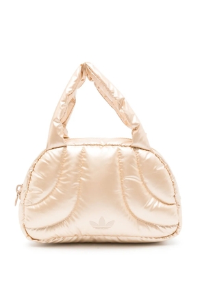 adidas trefoil-logo padded tote bag - Neutrals