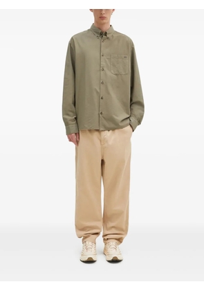 A.P.C. Mateo logo-embroidered pocket shirt - Green