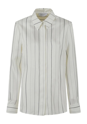Gabriela Hearst Henri striped silk shirt - White