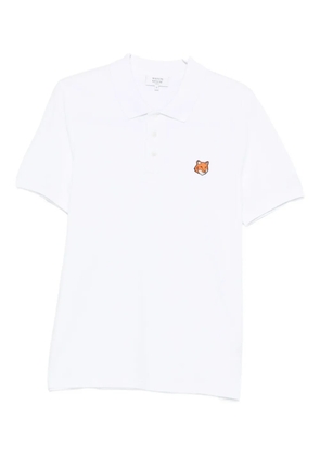 Maison Kitsuné Fox Head polo shirt - WHITE