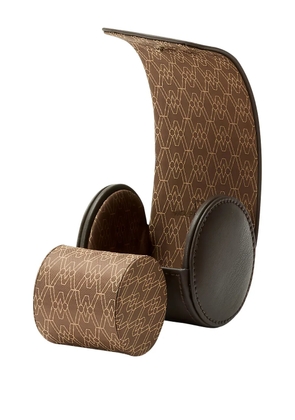 WOLF Earth Single Watch Roll patterned watch case - Brown