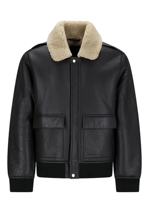 Calvin Klein shearling-collar bomber jacket - Black