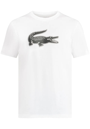 Lacoste crocodile-print jersey T-shirt - White