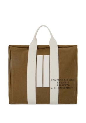 Fortela Aviatorbag cotton tote bag - Brown