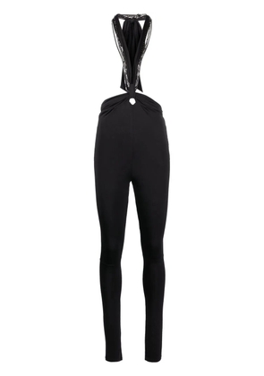 The Attico Ruby halterneck-strap trousers - Black