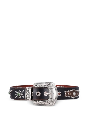 Golden Goose studded-embelishment belt - Brown