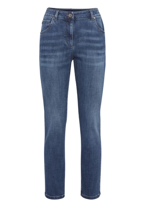 Brunello Cucinelli distressed-finish denim jeans - Blue