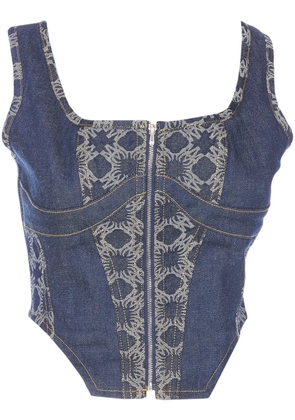 AMIRI MA Quad corset top - Blue