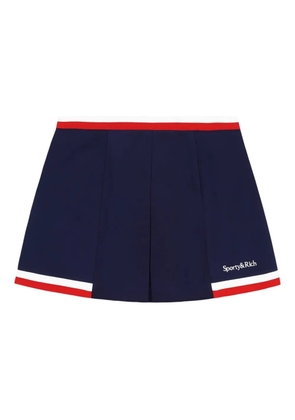 Sporty & Rich pleated panelled mini skirt - Blue