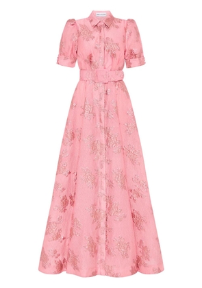 Rebecca Vallance Annette floral-brocade gown - Pink