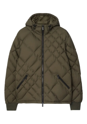 Burberry hooded quilted jacket - Green
