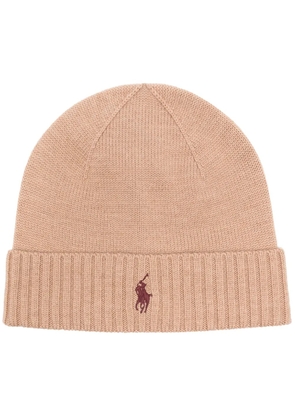 Polo Ralph Lauren Polo Poly-embroidered beanie - Brown
