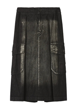 Y's cargo pocket skirt - Black