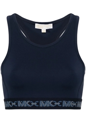 Michael Michael Kors logo-strap sports bra - Blue