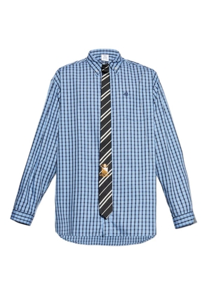 VETEMENTS checked cotton shirt - Blue