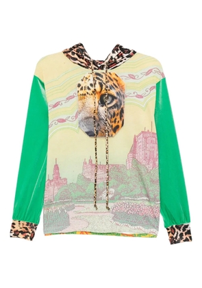 PENULTIMATE graphic-print hoodie - Green