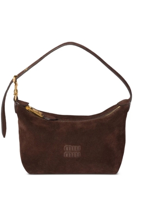 Miu Miu suede shoulder bag - Brown