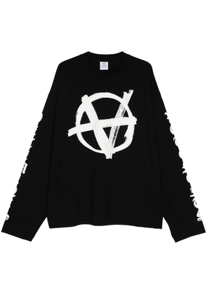 VETEMENTS logo-print T-shirt - Black