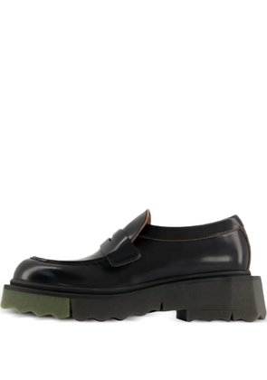 Off-White penny-loafer platform loafers - Black