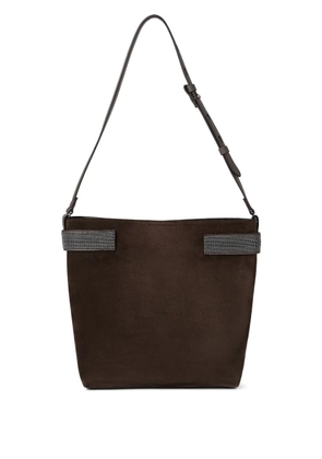 Brunello Cucinelli Monili-detail shoulder bag - Brown