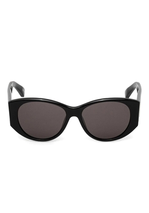 Balenciaga Eyewear oval-frame logo-BB sunglasses - Black
