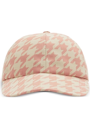 Burberry Houndstooth check baseball cap - Pink