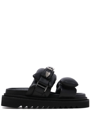 Toga Pulla buckled leather sandals - Black