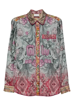 Pierre-Louis Mascia printed shirt - Blue